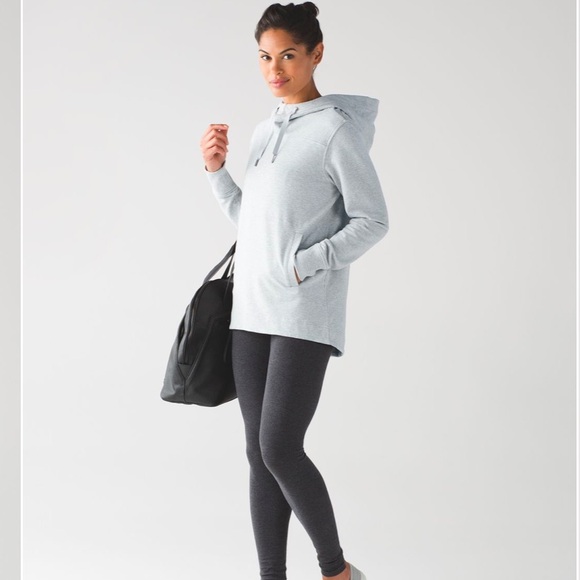 •LULULEMON• Split Pullover Heathered Light Grey / Seal Grey - Picture 1 of 5